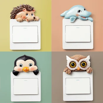 

New Switch Protective Cover Decorative Wall Paste Nordic Modern Bedroom Individual Creative Household Socket Decoration Stickers