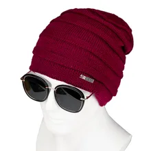 KLV Топ Мода унисекс зима плюс бархат ветрозащитные наушники теплая Пара вязаная шапка 11,15