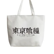 Аниме канеки Кен сюжеты из японского аниме Tote сумки мультфильм многоразовая сумка для покупок шоппер продуктовый мешок GA580