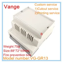 1 шт./партия огнеупорный материал АБС пластик diy коробка корпус 88*72*59 мм для промышленного контроля продукта