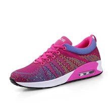 2017 Fashion Woman Casual Sport Breathable 3D Air Mesh Shoes Walking Sport Lightweight Zapatos Corrientes Chaussures de Dourse