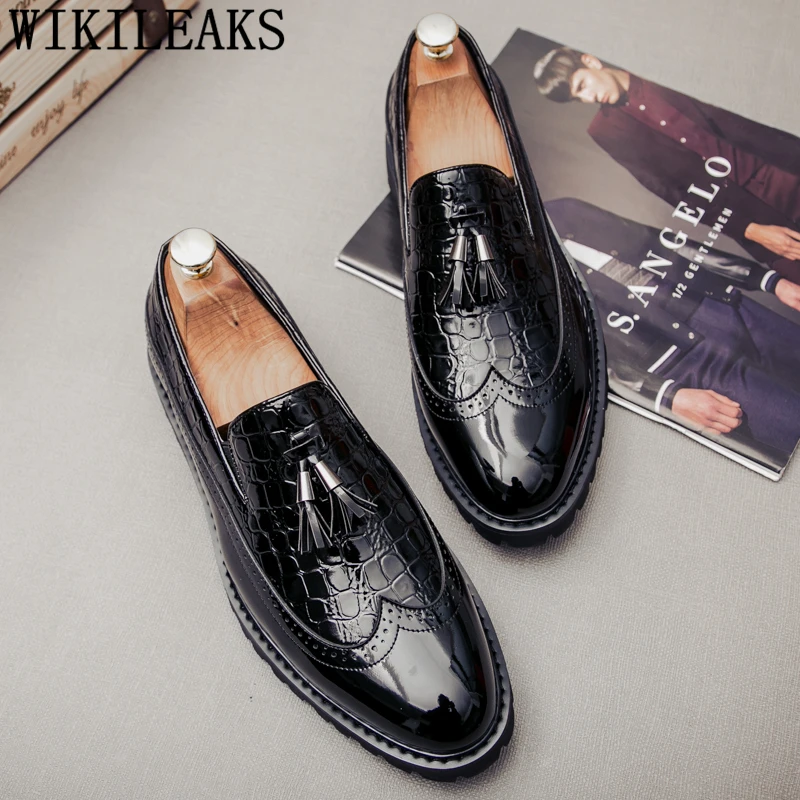 Brogue Shoes Men Formal Coiffeur Wedding Shoes Men Elegant Italian Party Shoes For Men Brand Sapato Oxford Masculino Buty Meskie Brogue Shoes Men Formal Coiffeur Wedding Shoes Men Elegant Italian Party Shoes For Men Brand Sapato Oxford Masculino Buty Meskie