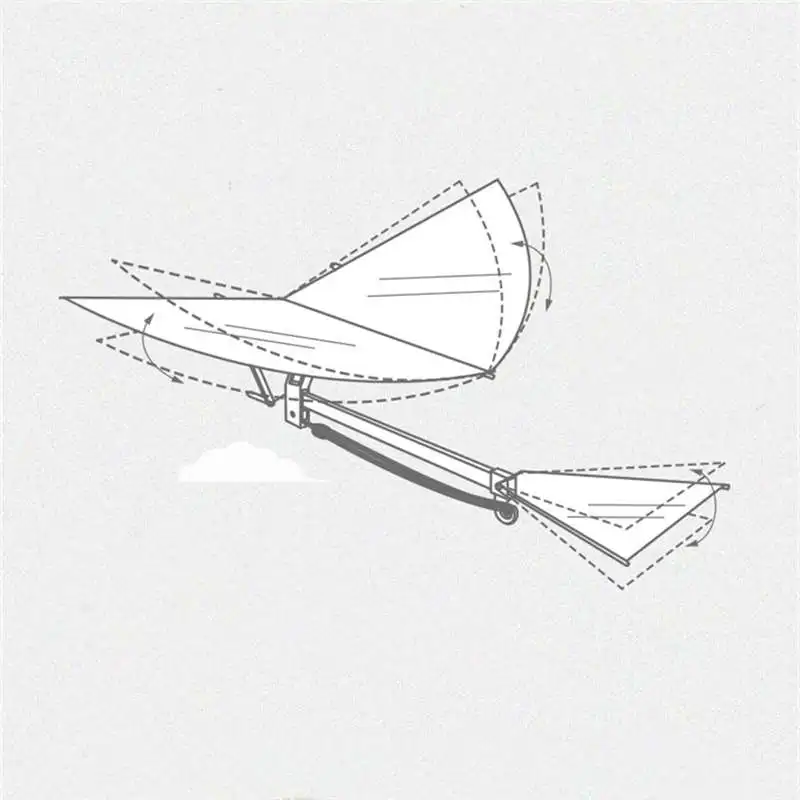 18 дюймов Орел углеродного волокна птицы сборки хлопающие крыло полета DIY Модель самолета самолет игрушка