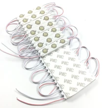 100 шт./лот постоянный ток 5730 впрыска линза светодиодного модуля 160 градусов DC12V 1,5 W Водонепроницаемый рекламы светильник рекламный щит