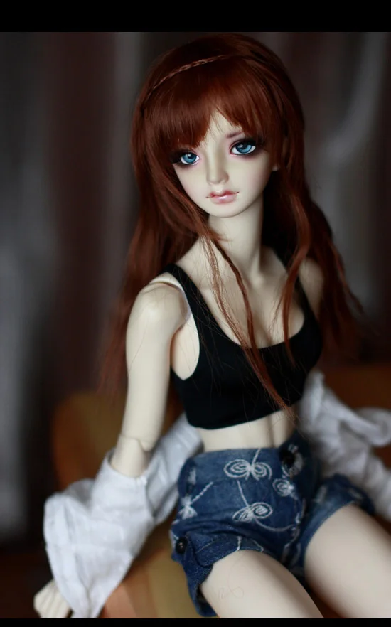 Сексуальный черный жилет бюстгальтер для BJD 1/4 MSD 1/3 SD16 Кукла Одежда Аксессуары UW4 |