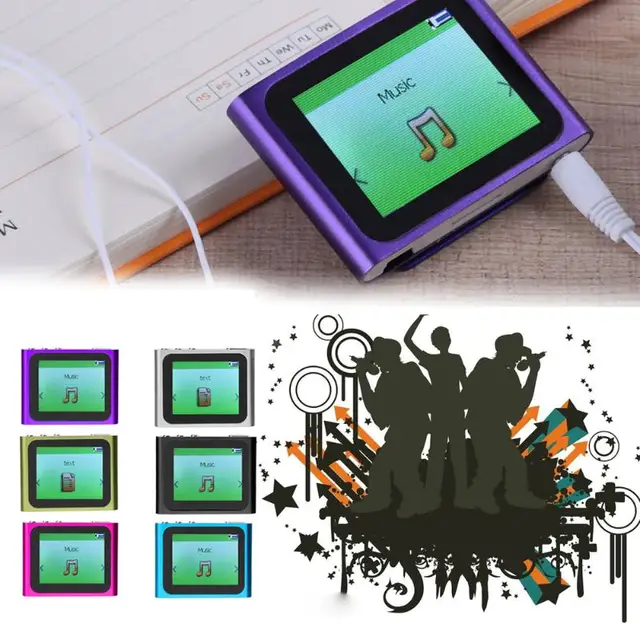 VODOOL 1.8 Inch TFT LCD Touch Screen Display MP3 MP4 Player 6th Generation Music Ebook Video Movie FM Radio Audio Player