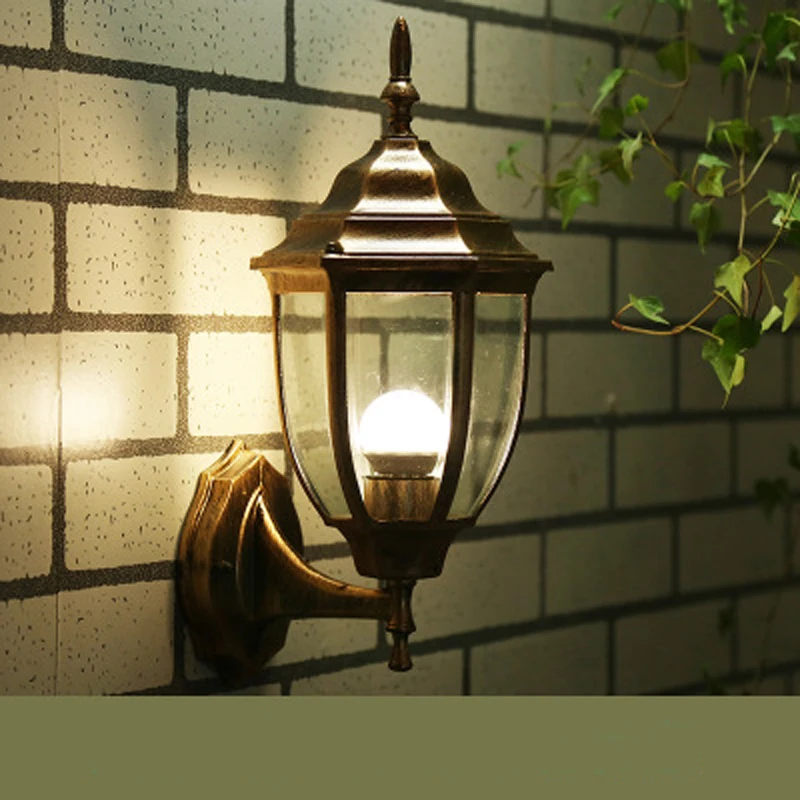 Vintage Industrial Wall Lamp Outdoor waterproof Lights Glass Lighting Decr HC 