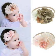 Nishine 1PCS Burning Rose Flower Elastic Nylon Headband Baby Newborn Girls Photography Props Birthday Gifts Nishine 1PCS Burning Rose Flower Elastic Nylon Headband Baby Newborn Girls Photography Props Birthday Gifts