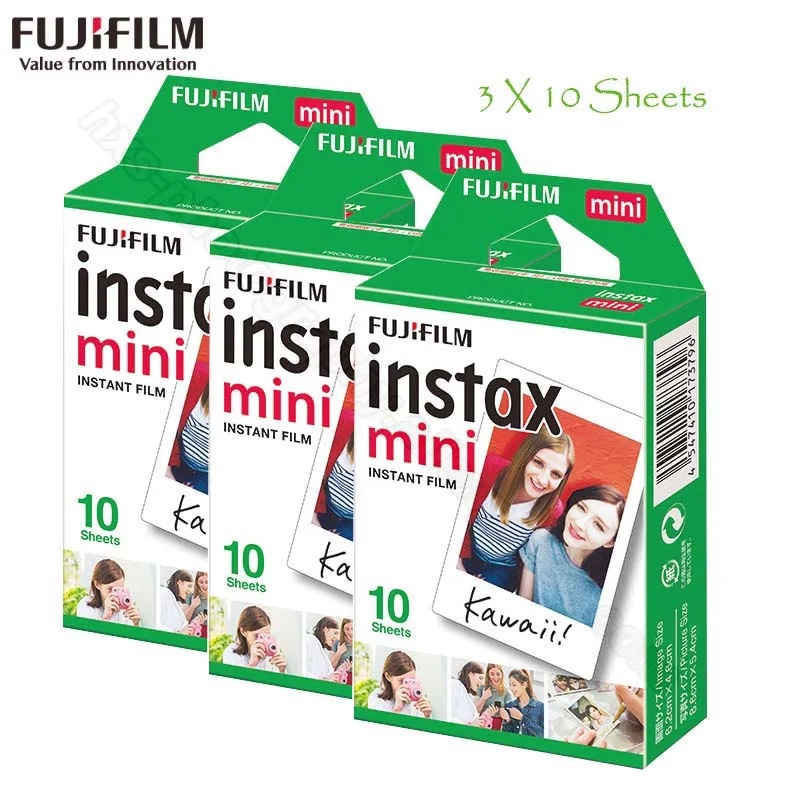 Fujifilm Instax Mini 9 пленка белая Радужная воздушная почта мгновенная фотобумага 30 листов для 8 9 7s 7 90 25 50i s Share SP-1 SP-2 камер - Цвет: 3 - white film