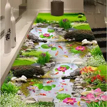 Фотообои с изображением реки 3D обои 3d пол фрески ПВХ