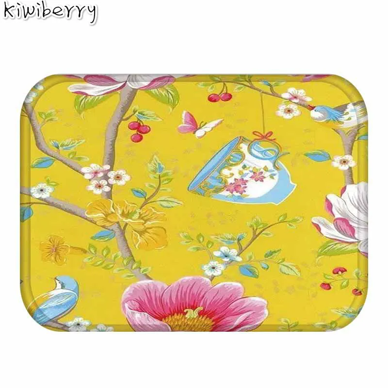 

Vintage Entrance Area Anti Slip Rug Pad Waterproof Anti-Slip Doormat Printed Carpet For Kitchen Bathroom Tapete MatS Chris Brown