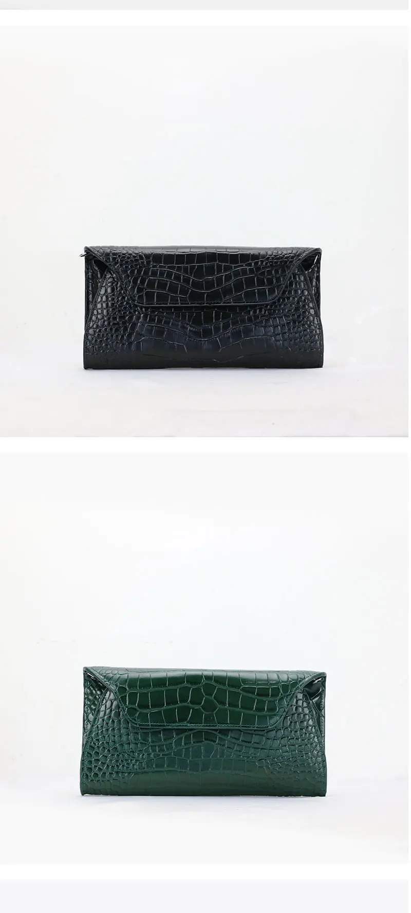 Индивидуальный крокодиловый узор коровья кожа клатч сумка женская сумочка на цепочке Дамская Вечерняя сумка на плечо ручная сумка