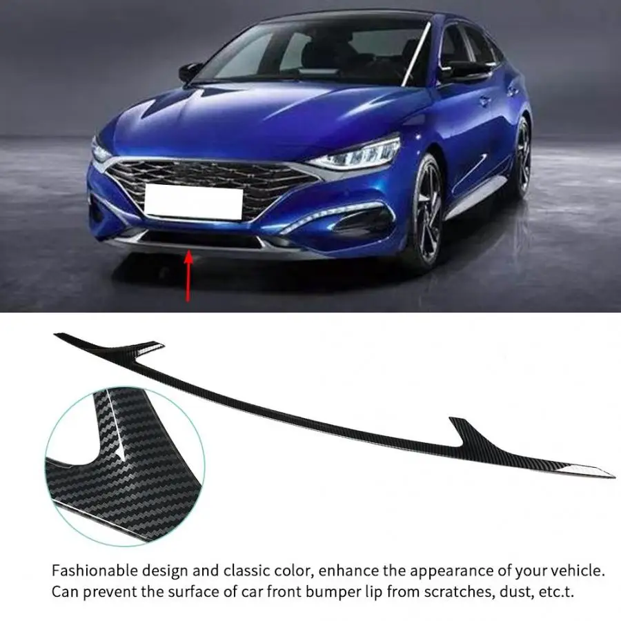Для hyundai Lafesta 2018 2019 углеродное волокно стиль ABS на передний бампер для