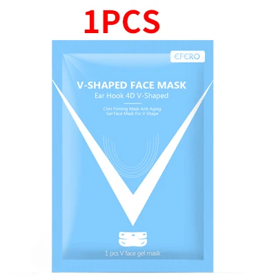 1 шт. гелевая маска для подтяжки лица V Shaper массажер для похудения двойной подбородок против морщин V линия подтяжка для женщин инструменты для красоты тонкая маска для лица - Цвет: 1pcs