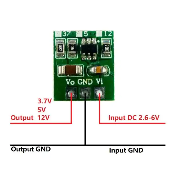Mini DC Step up Boost модуль преобразователя напряжения 3 7 V 5V 12|Детали и аксессуары для