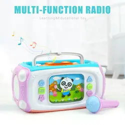 2018 горячие музыкальные игрушки Мульти-Функция радио электронного обучения и развивающие игрушки весело играть игрушки для детей