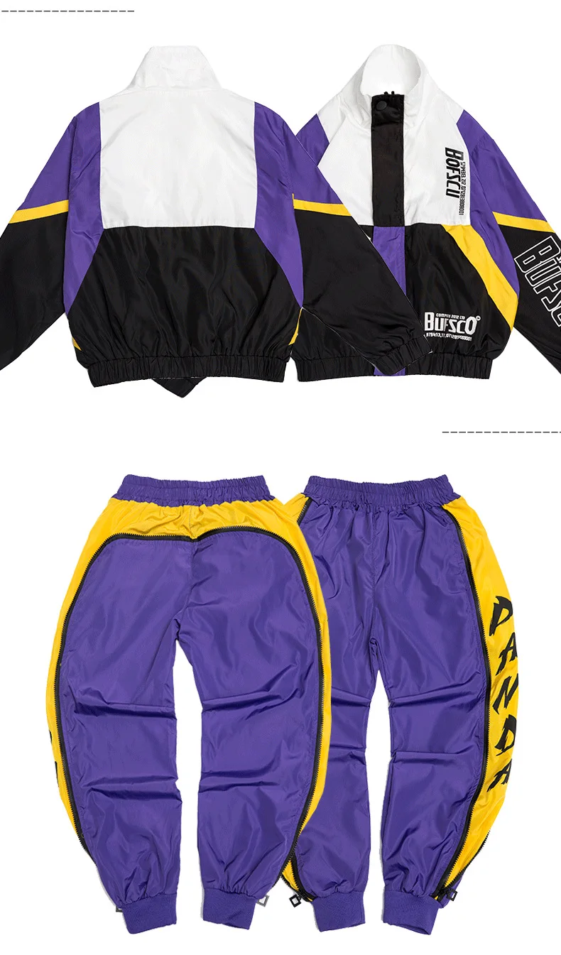 Children Boys New Trend hip-hop Dance Performance Sets For Jazz Dance Print Kids Clothes Halloween Party Clothing (1)