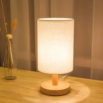 

Indoor E27 Modern Vintage Bedside Lamp Shade Table Desk Bed Light Cover Holder Lampshades Bedside Lamp Night Light