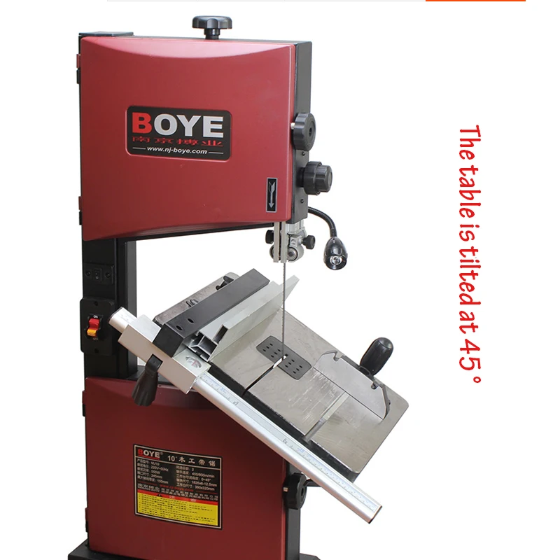 12 Inch Woodworking Band Saw Household Work Table Cutter Solid Wood Woodworking Machinery Wire Saw 750W MJ12
