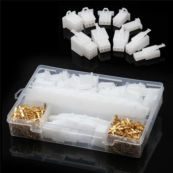 

580Pcs Electrical Cable Wire Connectors XH-2.54mm Housing Male Female Bare Terminal White Gold Assorted Kit
