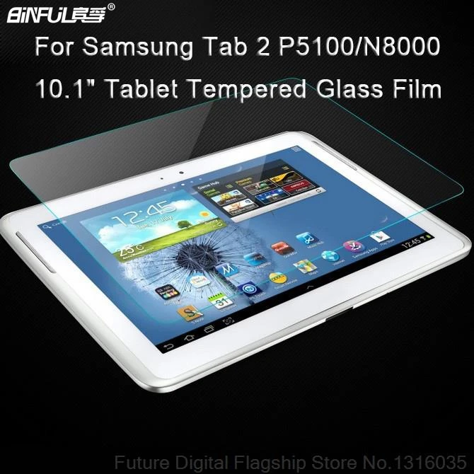 BINFUL защита экрана из закаленного стекла для samsung Galaxy Tab 2 10,1 P5100 P5110 Note 10,1 N8000 N8010 Защитная пленка для планшета