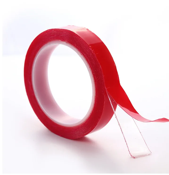 

Free Shipping Red High Strength Acrylic Gel Adhesive Double Sided Tape/ Adhesive Tape Sticker 1.5*20m