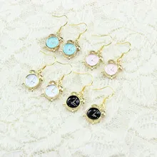 Drôle Mini réveil femmes boucles d'oreilles mignon alliage mode créativité oreille crochet boucle d'oreille bal fête Unique bijoux artisanat(China)