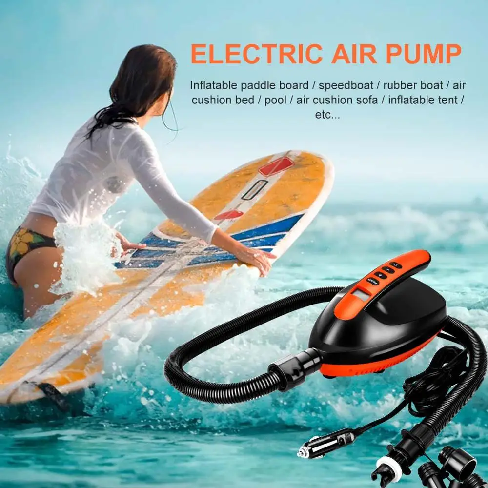 

16PSI 12V Electric Air Pump SUP Max Intelligent Inflatable Pump Inflate Deflate Pump Dual Stage For Outdoor Paddle Board Boat