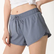 SALSPOR Модные женские спортивные шорты для йоги однотонные свободные дышащие для фитнеса и спортзала одежда для бега одежда для йоги шорты женские