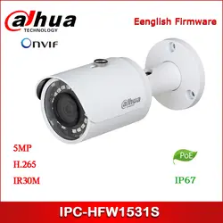 Dahua ip-камера 5MP IPC-HFW1531S камера безопасности WDR ir мини-пуля камера