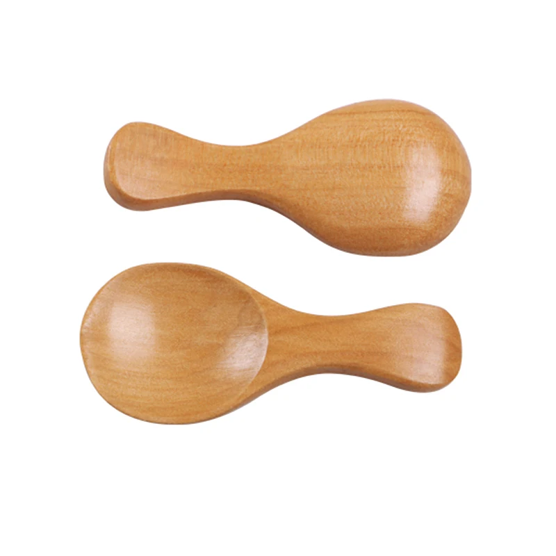 Mini Wooden Spoon 8cm Small Kitchen Spoon Sugar Salt Spice Spoon Short Handle Wood Tea Coffee Scoop Wooden Utensils Kitchen Accessories (2)