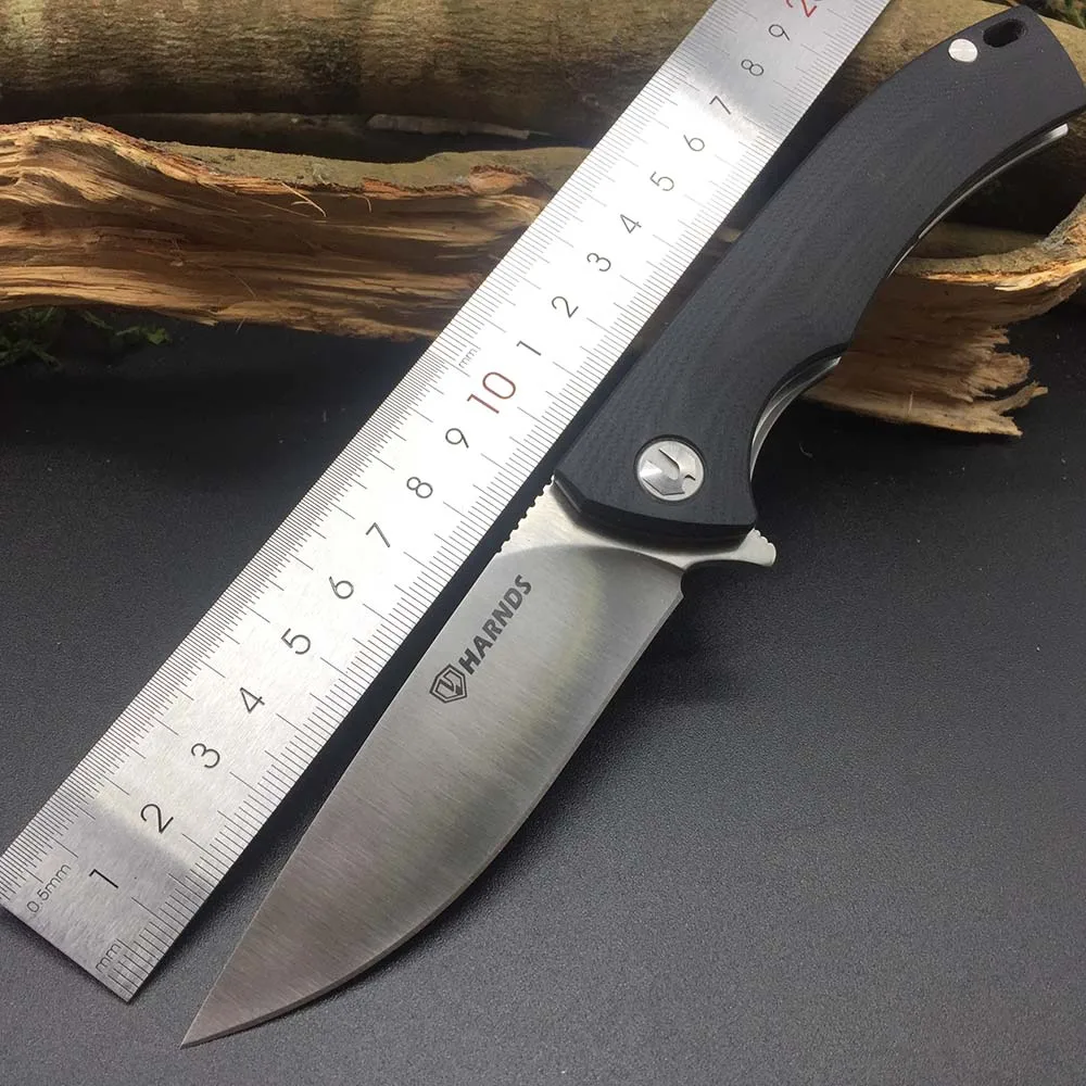 

Harnds CK9168 Talisman Folding Knife AUS-8 Blade G10 Handle HRC60 Ball Bearing Survival Super Military knief Collection EDC Tool