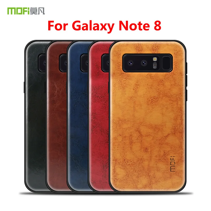 

For Samsung Galaxy Note 8 MOFi PC PU Leather Skin Cover Protective Phone Back Case sFor Galaxy Note 8 Business Cover Case