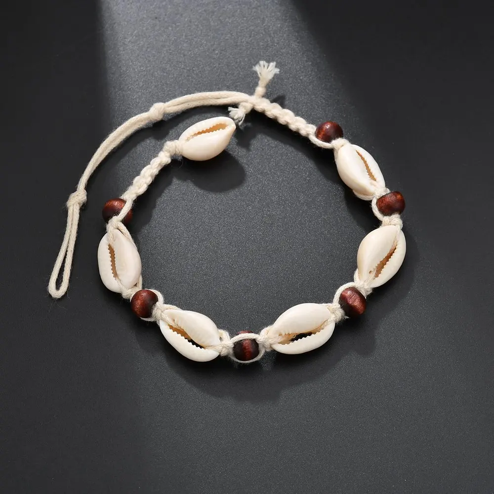 

SMJEL Boho Natural Summer Beach Shell Anklets Seashell Anklet Jewelry for Women and Girls Friendship Gift Tobillera femenina