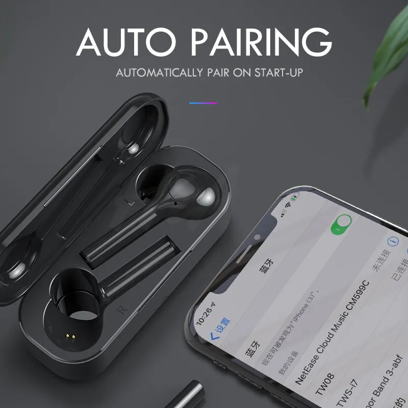 Bluetooth 5.0 Earphones For All Smart Phone Mini Wireless Headset Headphones For Samsung For Xiaomi Huawei Sports Headset