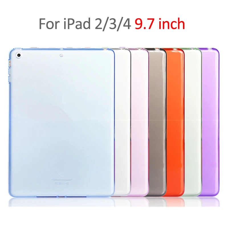 

Silicon Case For iPad 2 Fundas Clear Transparent Case Soft TPU Tablet Back Cover For iPad Case iPad 2 3 4