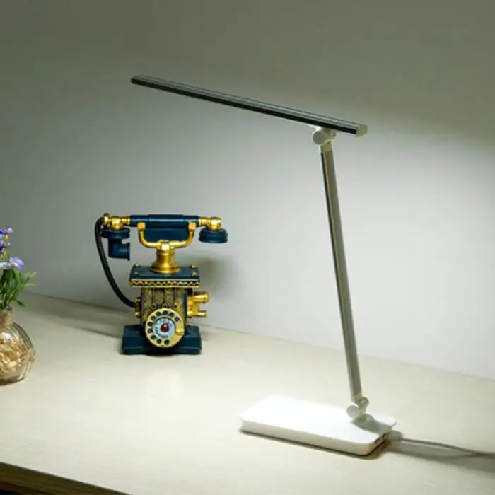 Новый светодиодный настольная лампа Уход за глазами настольные лампы с регулируемой яркостью офисная лампа с зарядка через usb Порты и