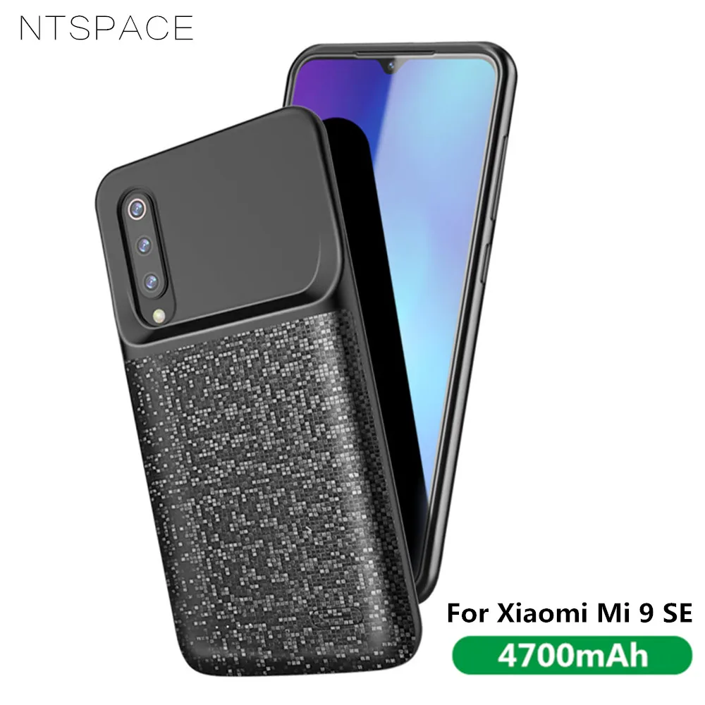 NTSPACE 4700 мАч Ультра Тонкий силиконовый чехол для зарядного устройства Xiaomi Mi 9 SE