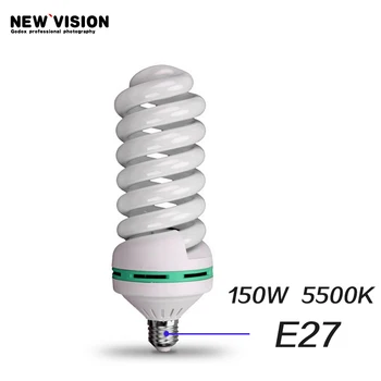 

150w 220v 5500K Tricolor Photography Fluorescent Bulb Studio Video Lighting LED E27 Daylight Photography Light