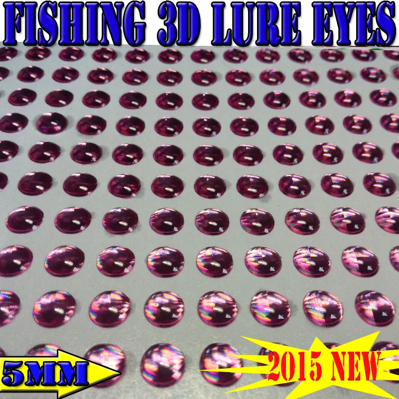 2016hot fishing 3d lure eyes solid color fish eyes size5MM quantity