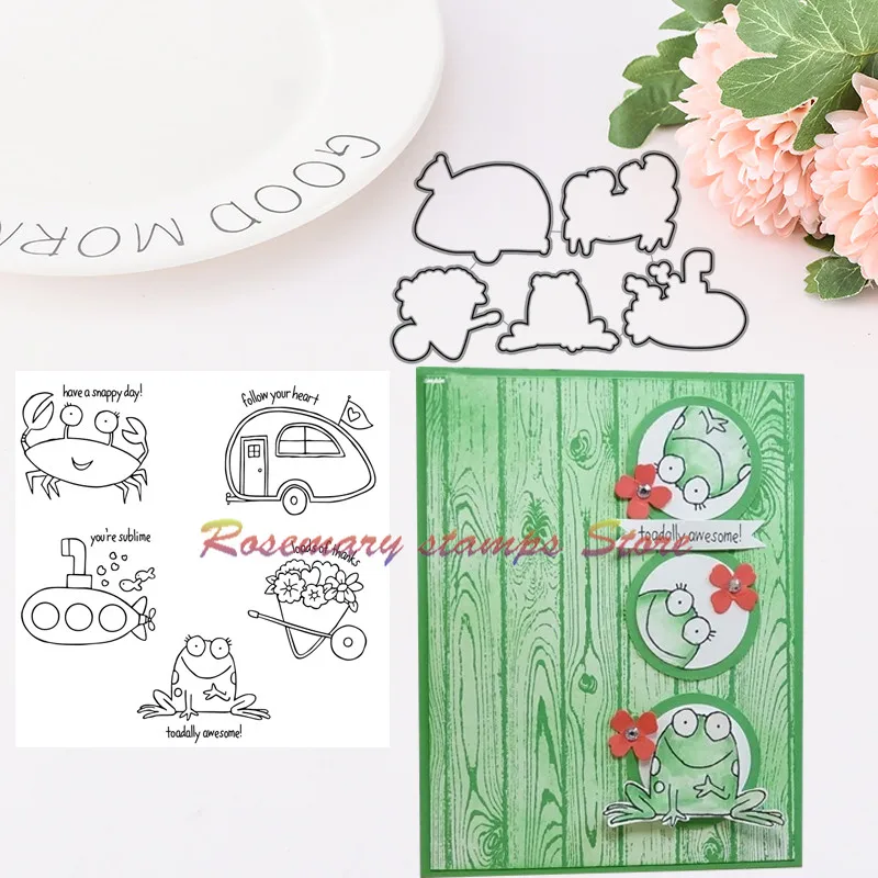 

Rosemary stamps Follow Your Heart Cutting Metal Decorative Scrapbooking Steel Craft Die Cut and Stamps Embossing Card Stencil