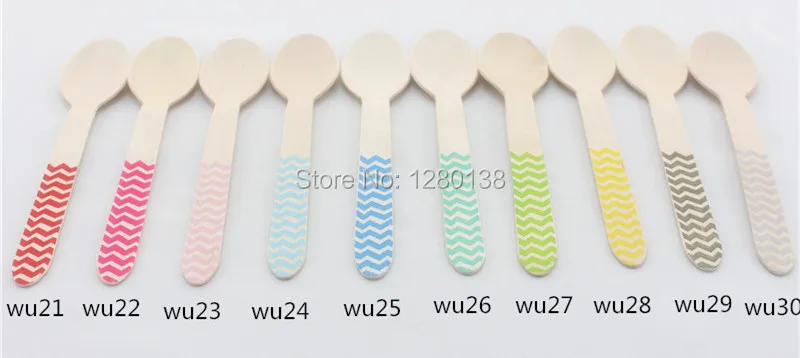 chevron wooden spoons