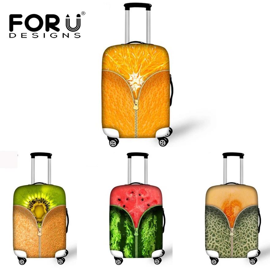 FORUDESIGNS Fruit Pattern Stretch Luggage Cover for 18 28 Inch Suitcase