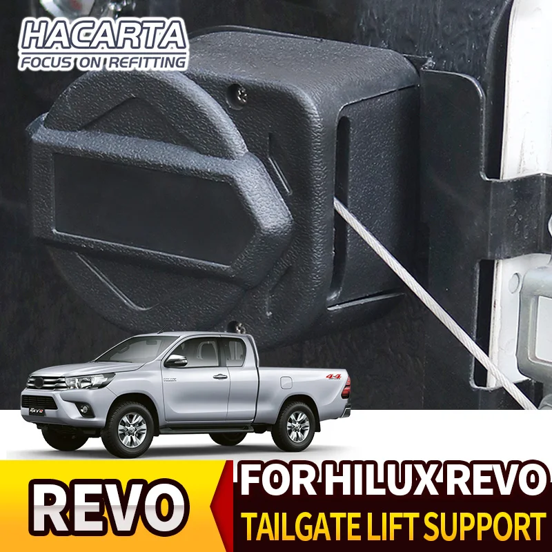 Для TOYOTA HILUX REVO ROCCO 15+ Поддержка подъема багажника легко задние ворота замедлить и замедлить распорку нержавеющая сталь газ аксессуары