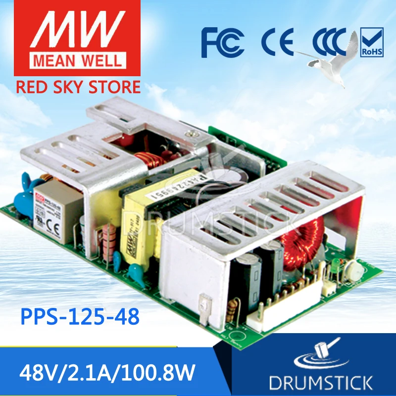 

MEAN WELL PPS-125-48 48V 2.1A meanwell PPS-125 48V 100.8W Single Output with PFC Function