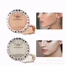 Хайлайтер палитра блестящая пудра гладкая Прозрачная отделка лица отбеливающий длительный контур макияж основа 2 цвета