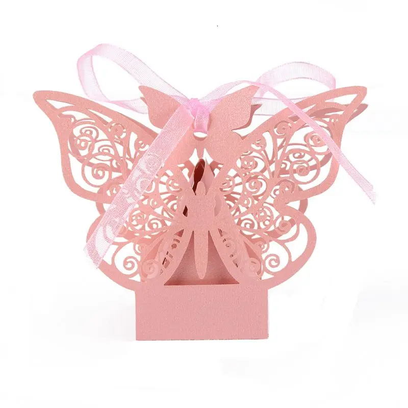 

10 Pcs Paper Candy Box Wedding Favors Gift Box Chocolate Box for Guests Party Supplies Wedding Decoration