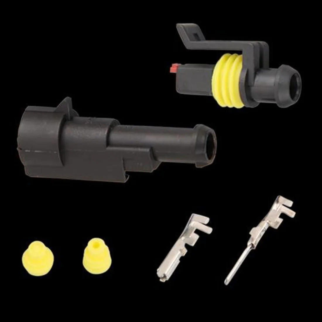

Dewtreetali New Arrival 5 sets Kit 1 Pin Waterproof Electrical Wire Cable automotive Connector Plug for car
