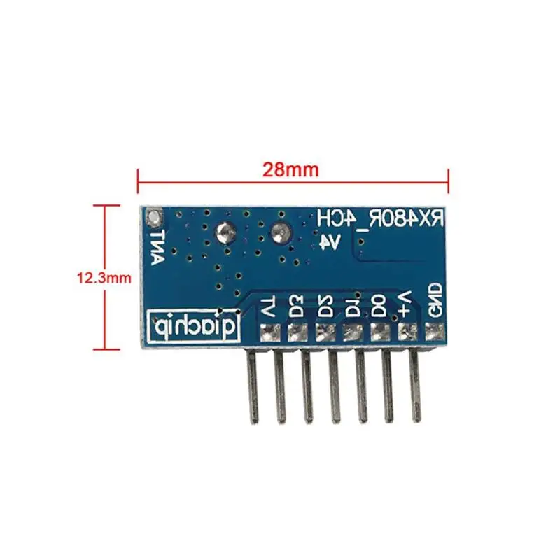 5 шт. МГц RF приемник обучения 1527 декодер кода модуль 433 МГц Беспроводной 4 канала Выход для удаленного Управление 2262 кодирование "сделай сам"