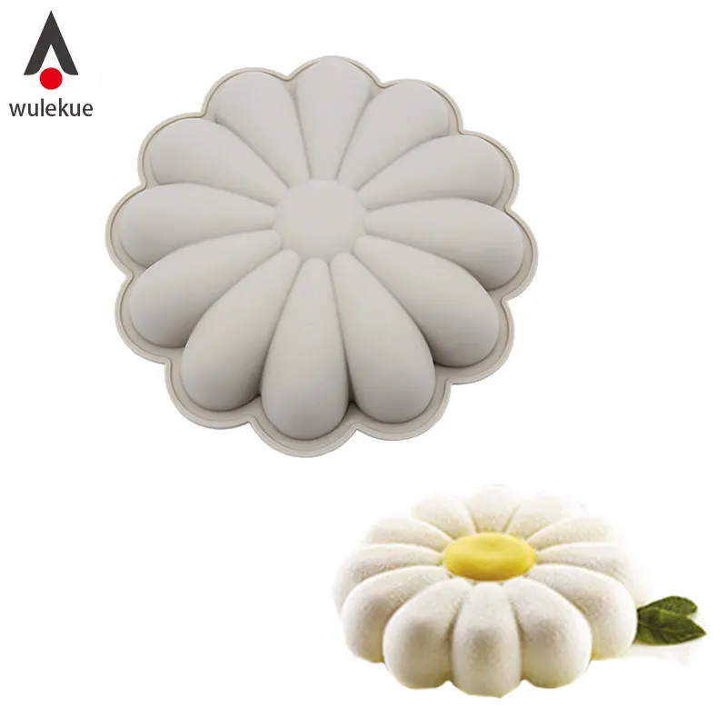 

WULEKUE Silicone PRIMAVERA Flower Cake Mold Molds Chocolate Mousse Decorating Tools for Christmas Wedding Baking Tools